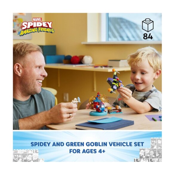 LEGO Marvel Spidey vs. Green Goblin, Super Hero Toy with Green Goblin Figure, Ma - Picture 3 of 6